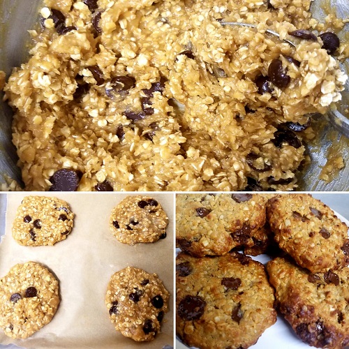 4-Ingredient Healthy Oat And Peanut Cookies