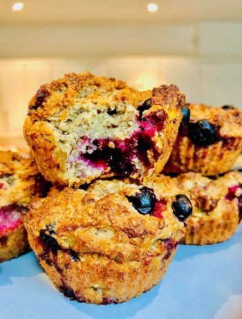 Healthy Vegan Gluten-Free Blueberry Muffins
