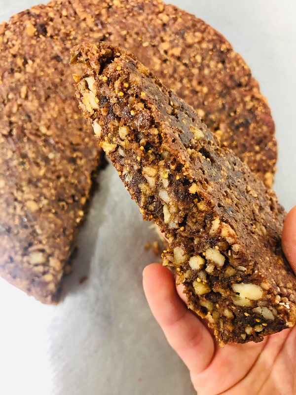 Healthy Soft Vegan Fig And Nut Bars