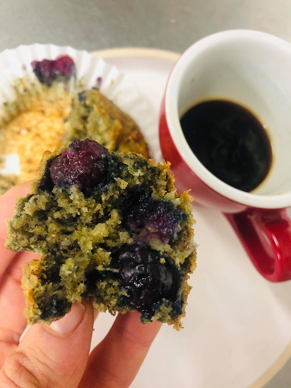 Healthy Vegan Gluten-Free Blueberry Muffins