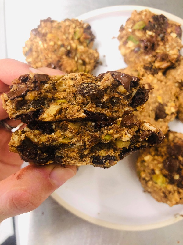 Easy Healthy Chewy Vegan Trail Mix Cookies