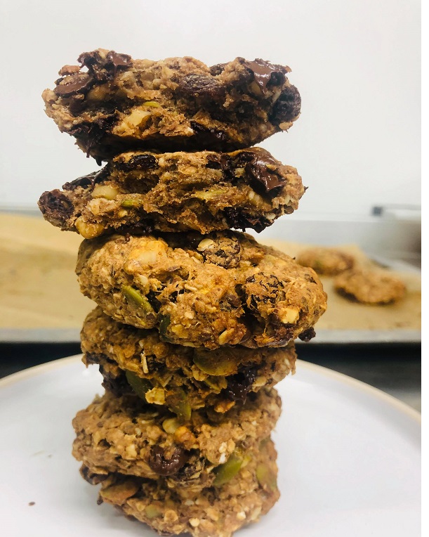 Easy Healthy Chewy Vegan Trail Mix Cookies