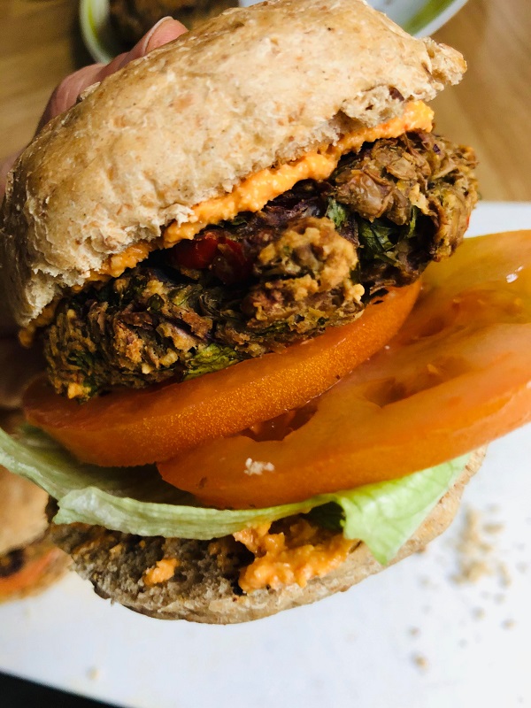 Easy Healthy High-Protein Vegan Lentil Burgers