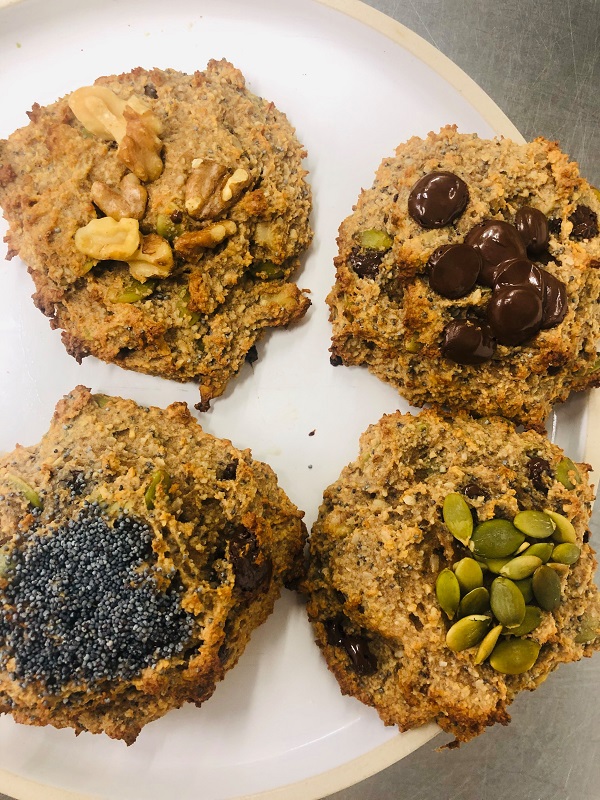 Healthy Almond & Seed Chocolate Breakfast Cookies