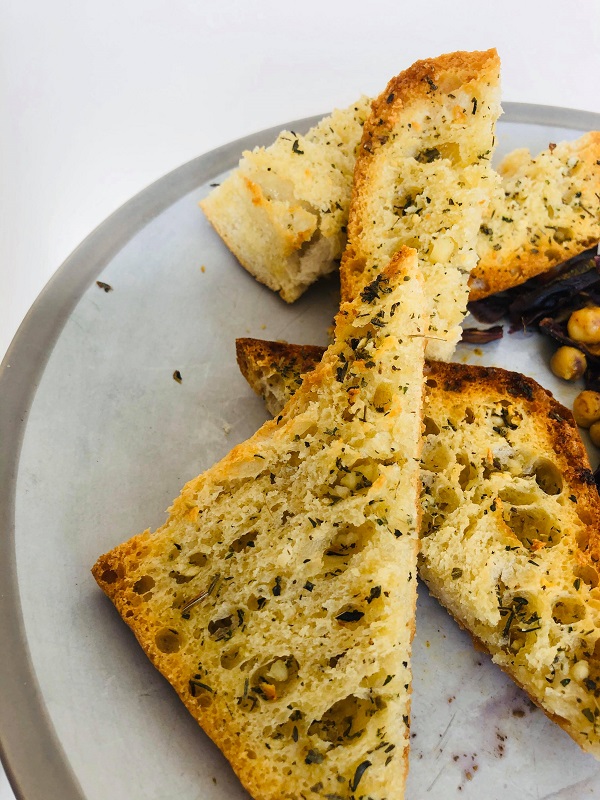 Super Easy Vegan Herb Garlic Bread