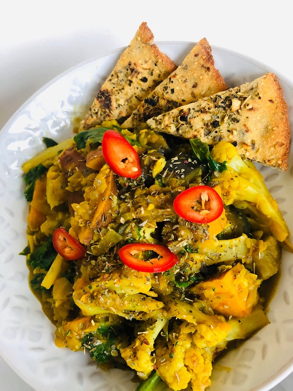Quick Healthy Vegan Green Lentil Curry