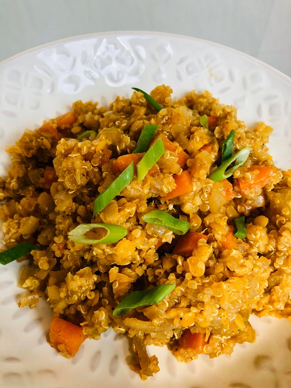 One-Pot Curried Quinoa Lentil Stew