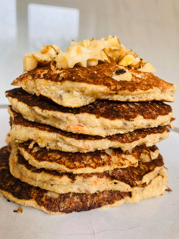Oil-Free & Gluten-Free Vegan Pancakes