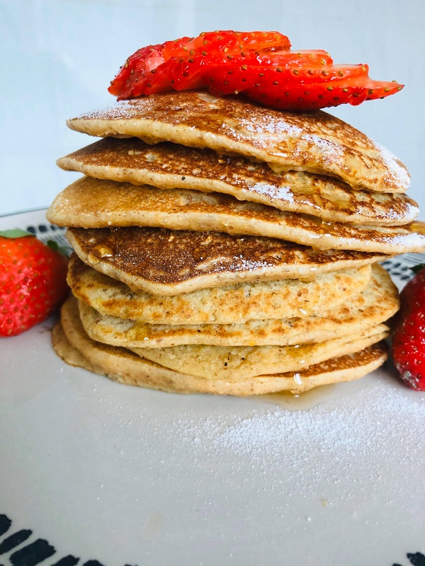 Best-Ever Vegan Easy Healthy Pancakes [GF + Oil-Free]