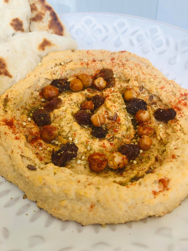 Easy Oil-Free Moroccan Spiced Hummus