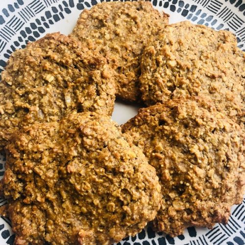Easy Vegan Gluten-Free Peanut Oatmeal Cookies