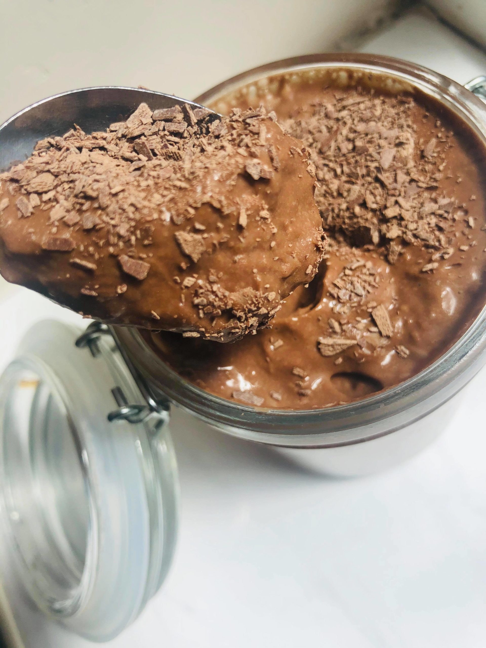 3-Ingredient Healthy Vegan Protein Chocolate Mousse