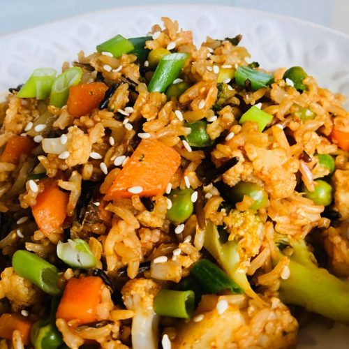 Easy Healthy Vegan Vegetable Fried Rice
