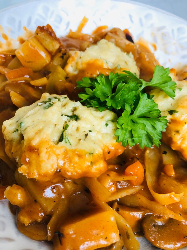 Easy Healthy Vegan Irish Stew With Dumplings