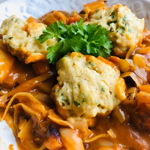 Easy Healthy Vegan Irish Stew With Dumplings