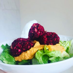 Easy Healthy Vegan Oil-Free Beetroot Falafel