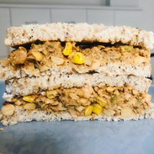 Easy Vegan Sweetcorn Tuna Sandwich