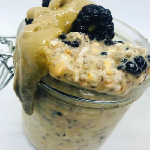 Vegan Protein Overnight Oats (17g Protein Per Serving)