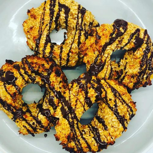These Easy Healthy Vegan Protein Doughnuts (8g Per Doughnut) are an easy, high protein vegan treat. Made with simple ingredients, they’re gluten
