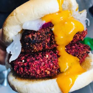 Easy Healthy Vegan Beetroot Quinoa Burger