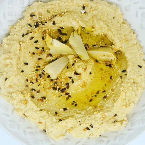 Quick Healthy Artichoke Hummus