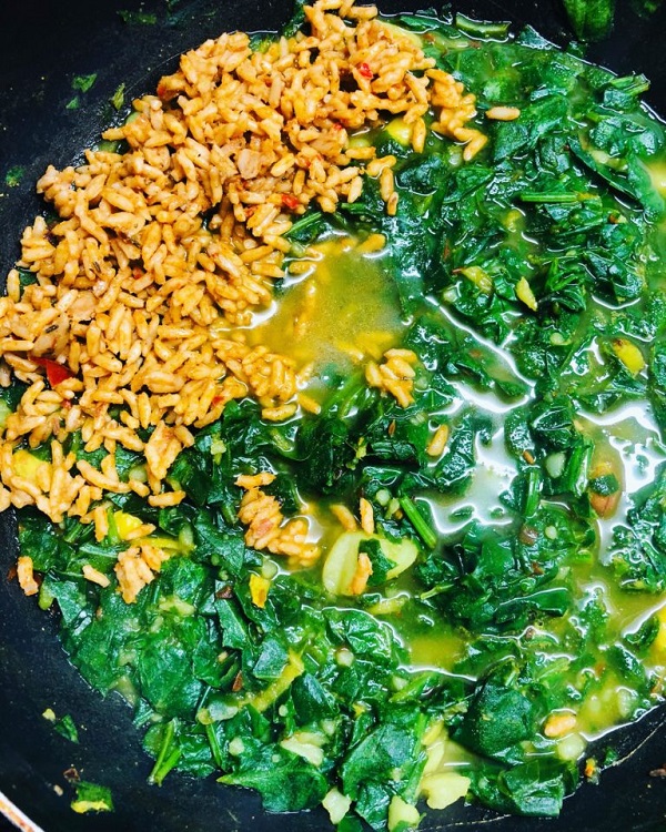 Easy Low FODMAP Vegan Spinach Dhal