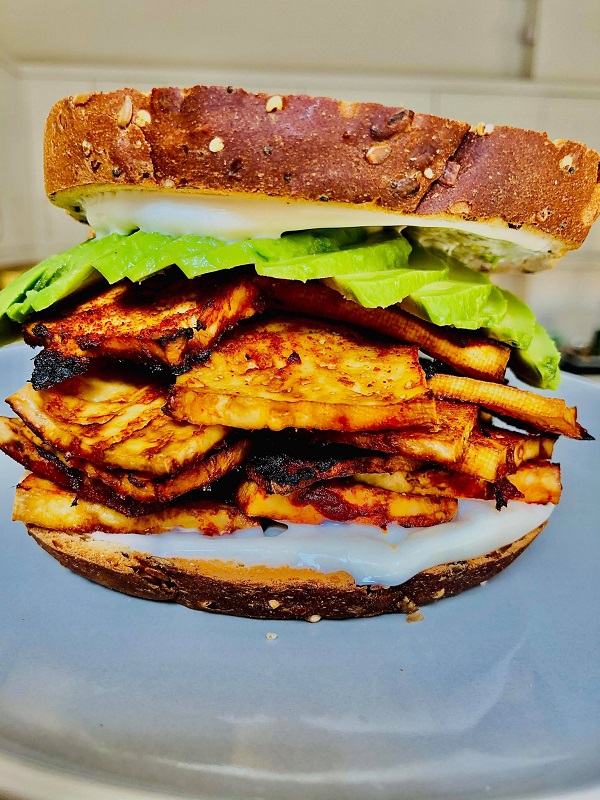 Loaded Vegan Bacon Sandwich