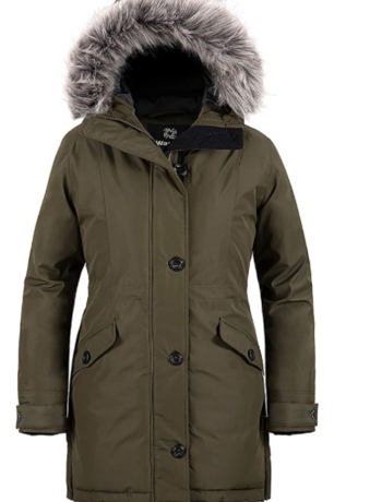 Women's Winter Vegan Fur Hooded Coat