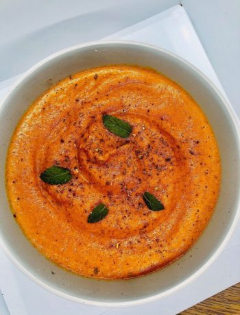 Creamy Roasted Pepper And Tomato Soup