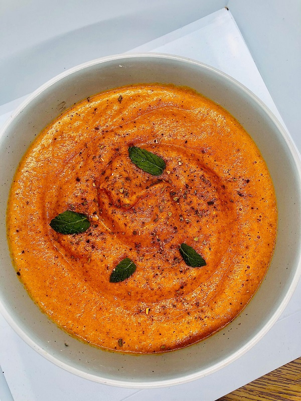 Creamy Roasted Pepper And Tomato Soup