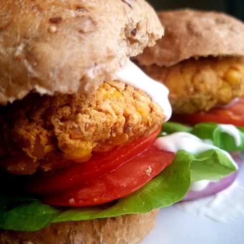 Easy Vegan Gluten-Free Chickpea Burgers