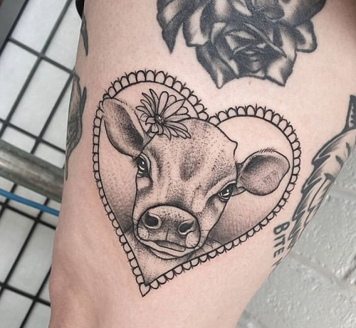 cow tattoo