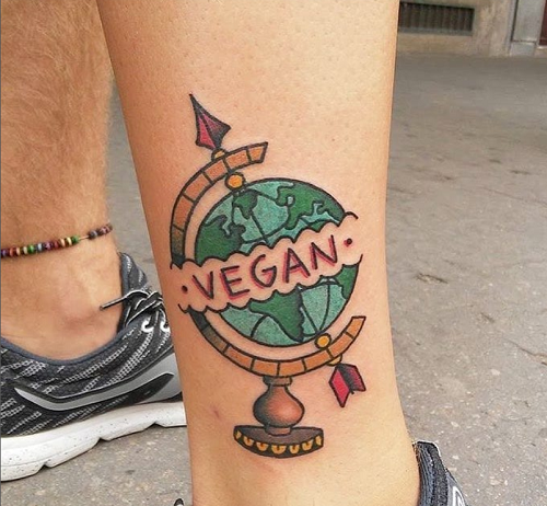 Vegan Planet Tattoo