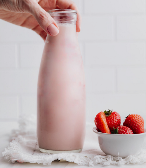vegan strawberry milk recipe